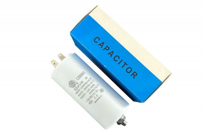 Конденсатор CBB60 55 мкФ 450V, з гайкою